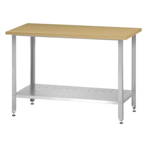 Стол кондитерский СПРн 1200x600 «Norma Inox» (полка перфорация, ножка угловая)