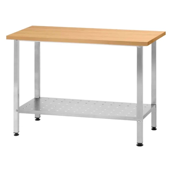 Стол кондитерский СПРн 1200x600 «Norma Inox» (полка перфорация, ножка профильная)