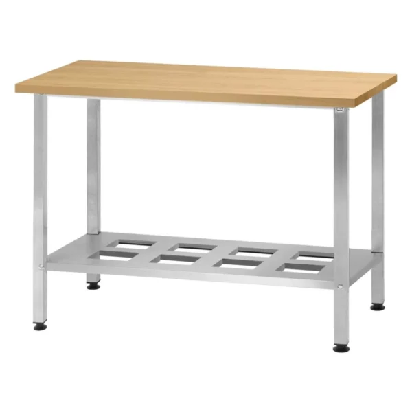 Стол кондитерский СПРн 1200x800 «Norma Inox» (полка-решетка, ножка профильная)